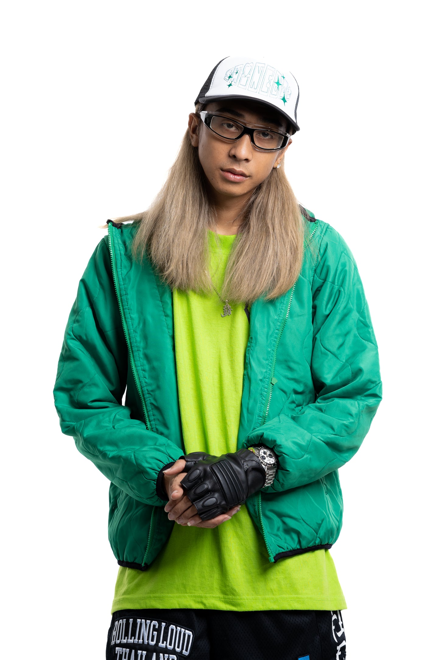HARANASA SHINEBOI TRUCKER CAP [GREEN]