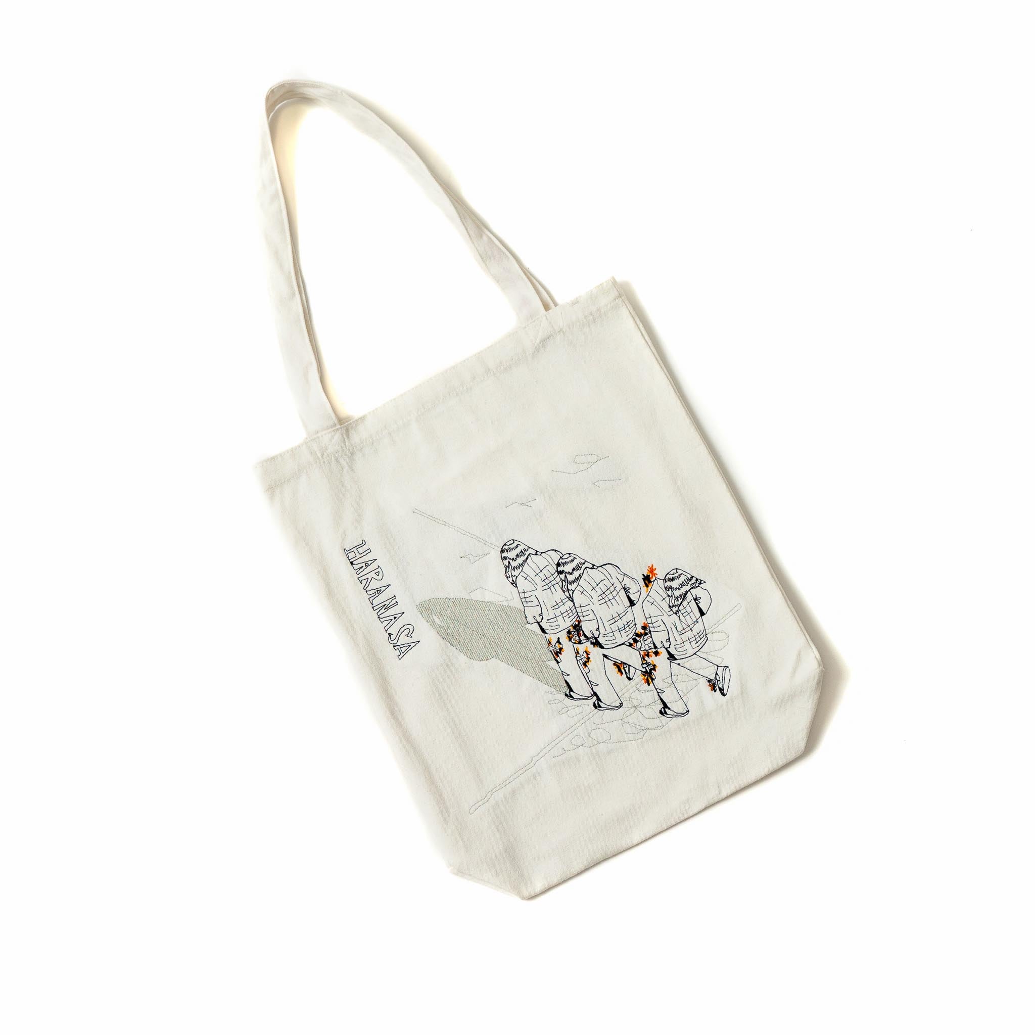 HARANASA Embroidered Tote Bag [White] – Kiyo Merch